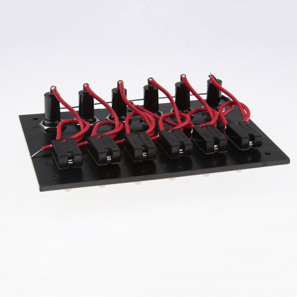 6 Band Panel Toggle Switch Sport Fuse Holder Auto Machine