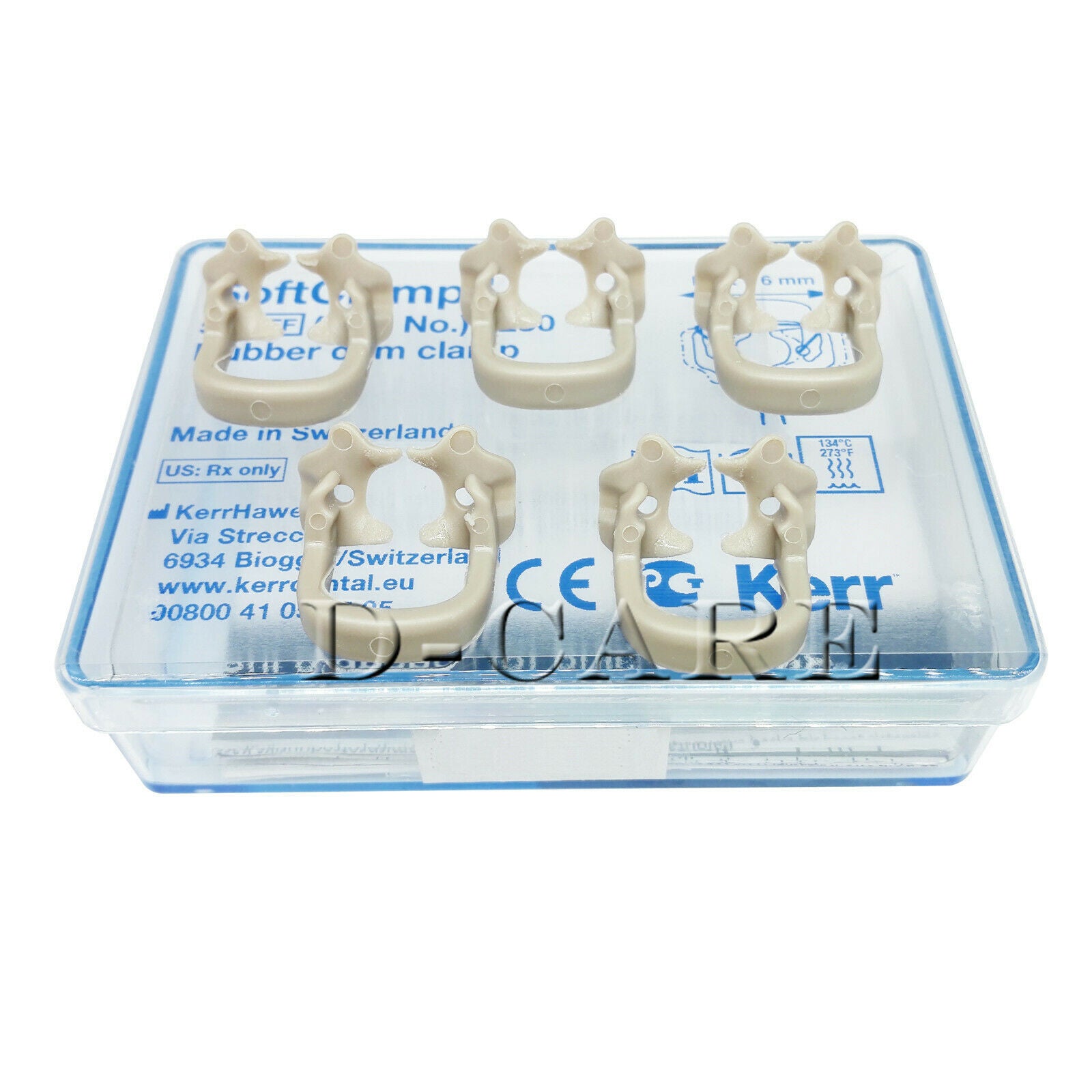 Kerr Soft Clamp Dental Universal Rubber Dam Sundries Molar Teeth Polymer New DC