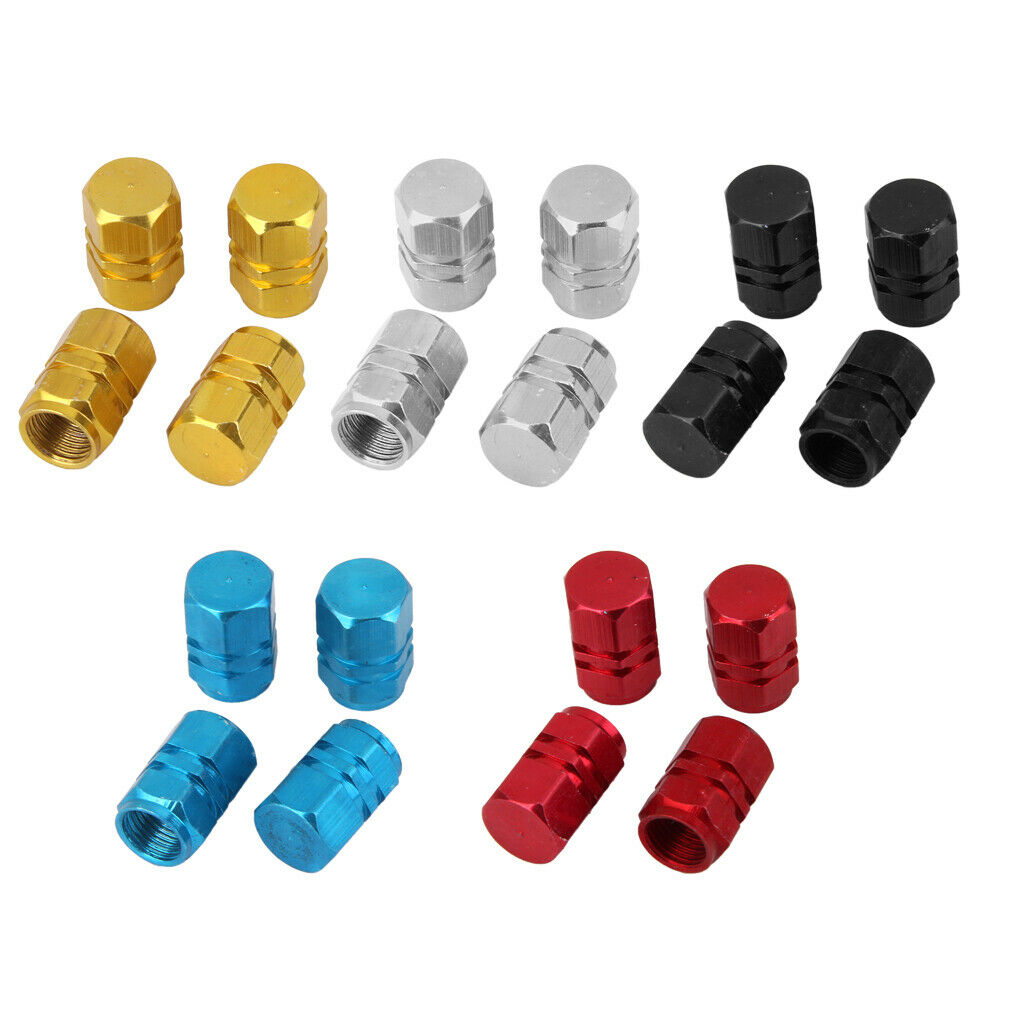 16x Chrome Car Wheel Tyre Tire Air Valve Caps Stem Cover Screw Lug Nut Bolt fit