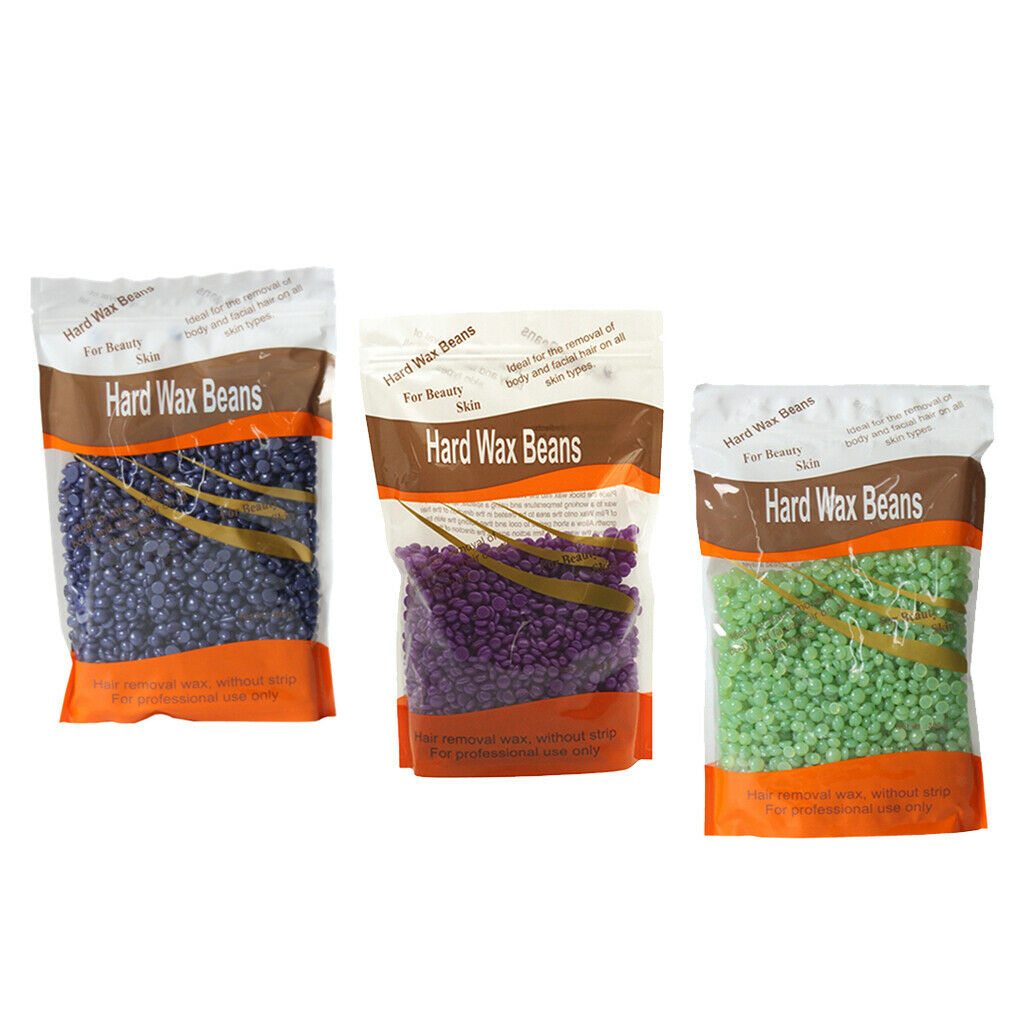 3Pcs/set 300g Hard Wax Beans Painless Hair Removal Depilatory Bikini Waxing