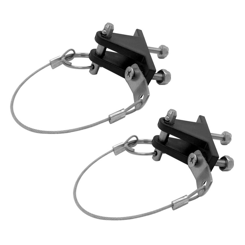 2 Pieces Durable Nylon Deck Hinge Quick Release Pin Lanyard for Kayak Canoe