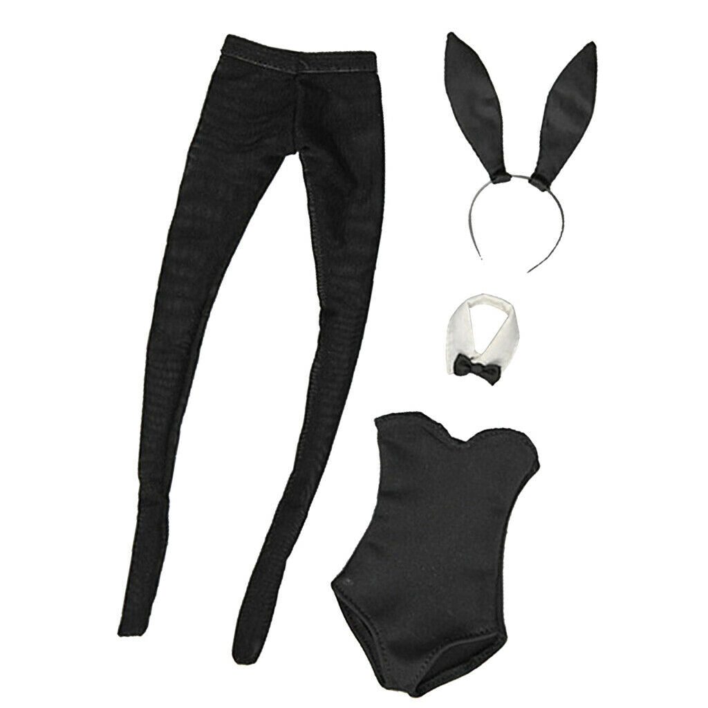 1/6 Scale Bunny Girl Costume Outfits for 12''  Action Figures Girl Body