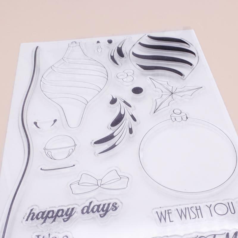 Christmas Hanging Light Silicone Clear Seal Stamp DIY Scrapbooking Emboss Photo