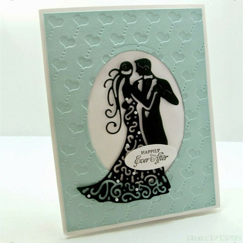 Romantic Dancing Lovers Wedding Cutting Dies For Scrapbooking Card Craft D.l8