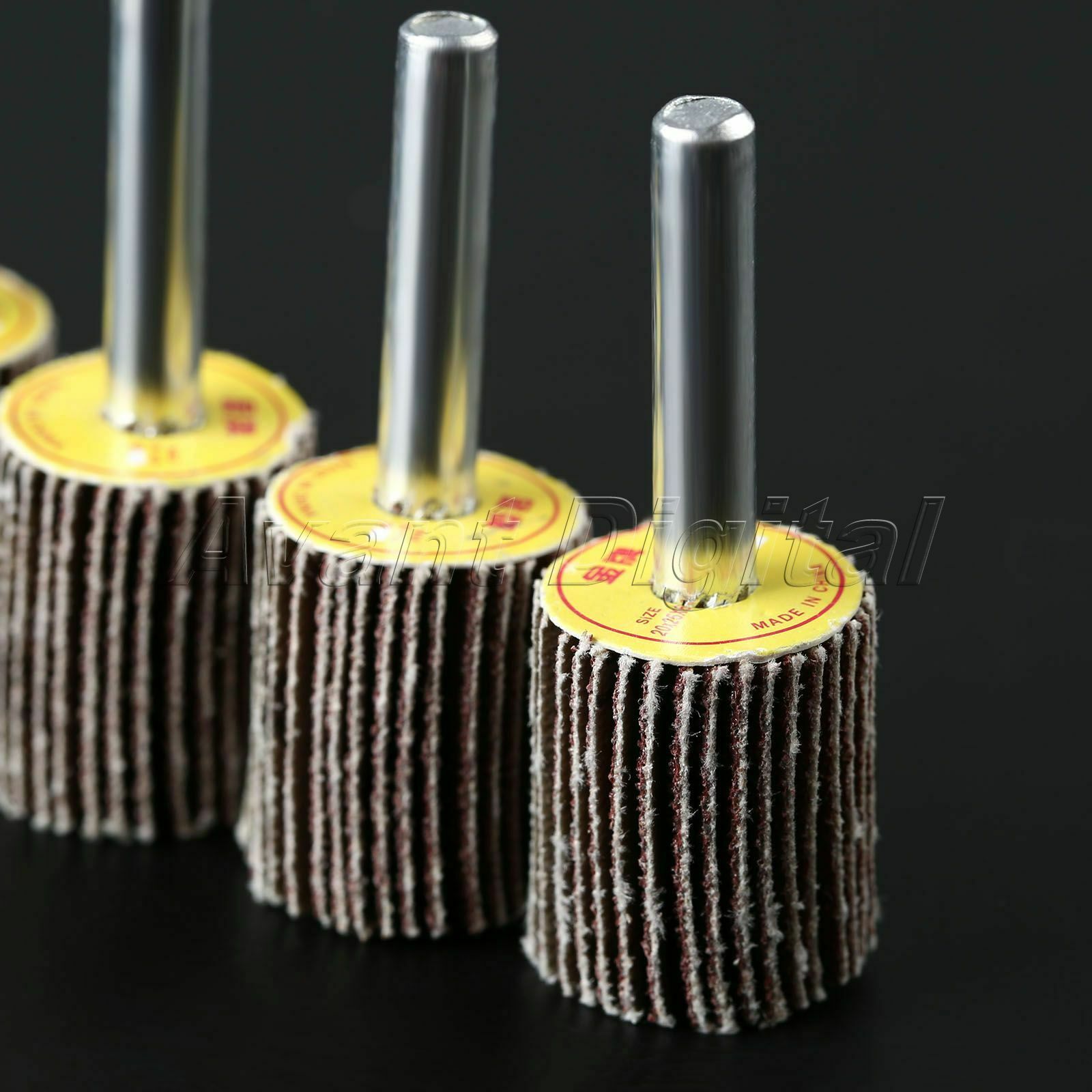 10x 80 Grit Sanding Grinding Flap Wheel Abrasive Woodworking Grinder Rotary Tool