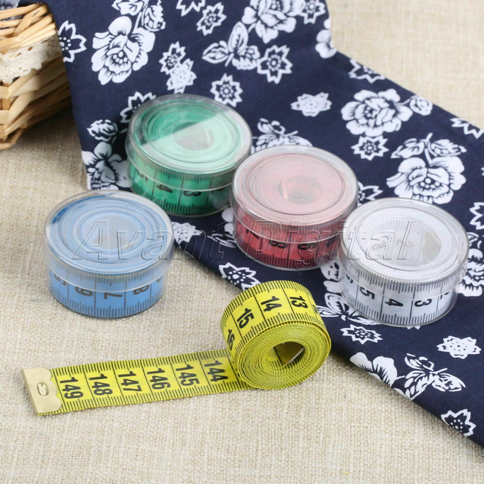 1pc Household Plastic Soft Tape Measure Ruler 59x0.79" Sewing Supplies Portable