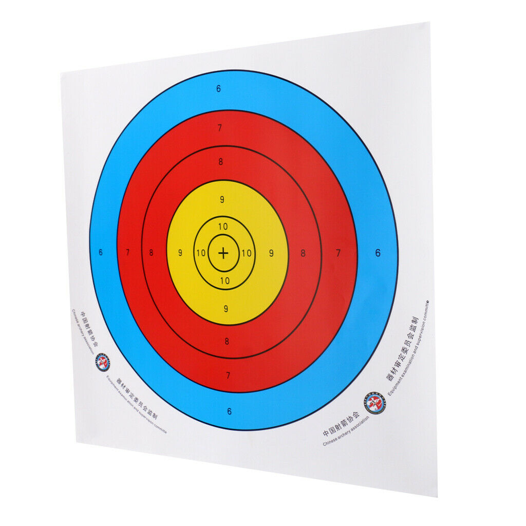 12x Longbow Recurve Bow Target Paper Pro Practicing Target Sheets 40x40cm