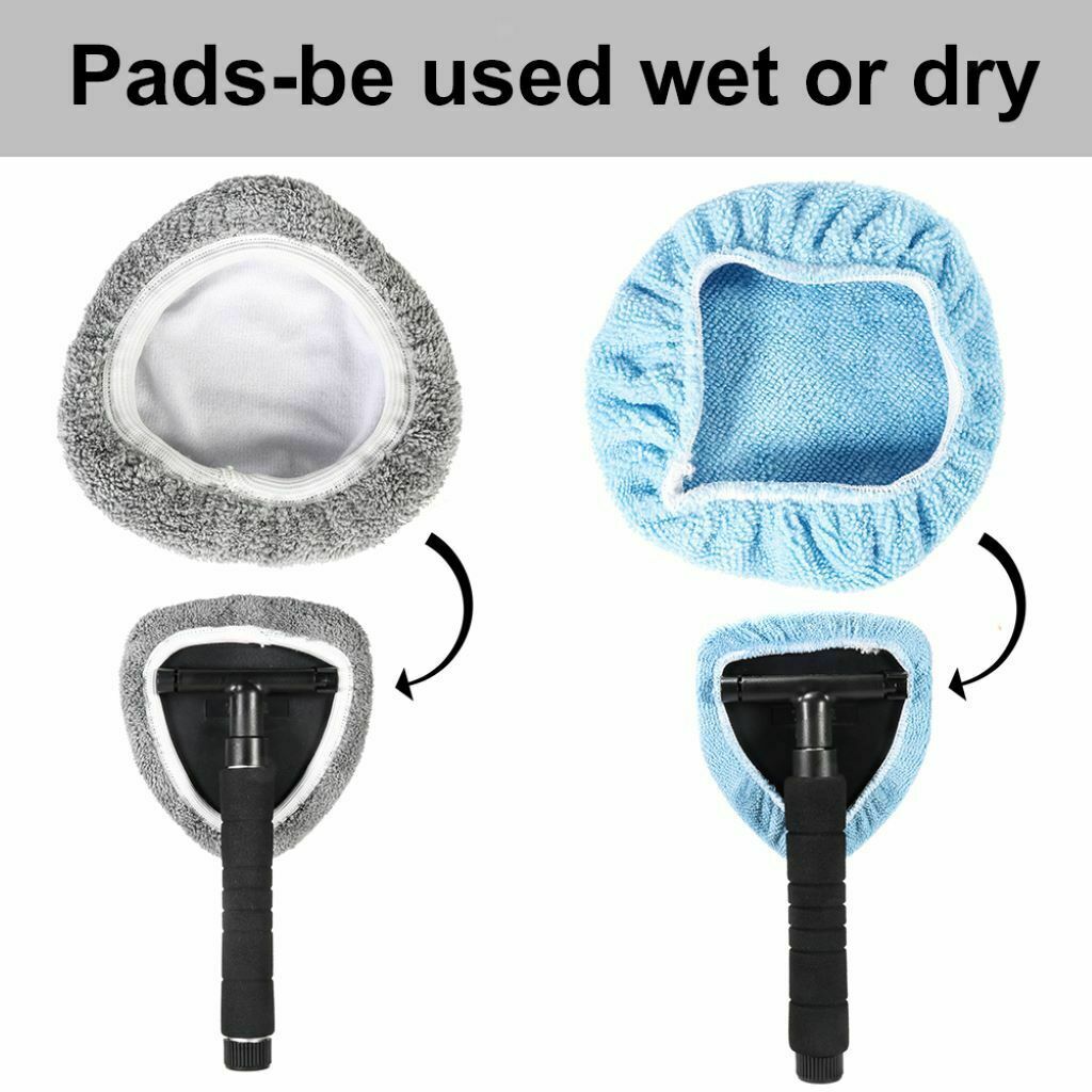 Retractable Windshield Cleaner Wiper Handle Wand Brush Set Car Clean Tool