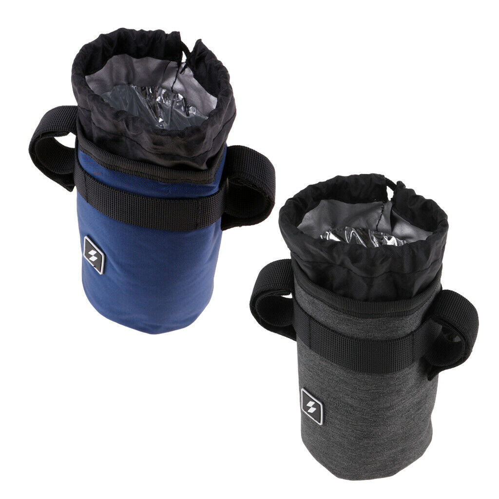 2 Count Sports Water Bottle Holder Carrier Pouch Camping Bike Handlebar Bags for