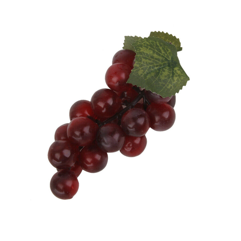 Realistic Plastic Fruit Decor Faux Artificial Grapes Staging Prop  S