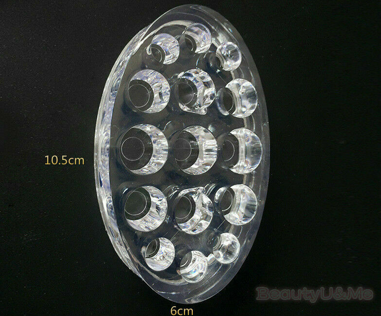 15 Holes Oval Tattoo Acrylic Pigment Best Quality Ink Cup Holder Clear