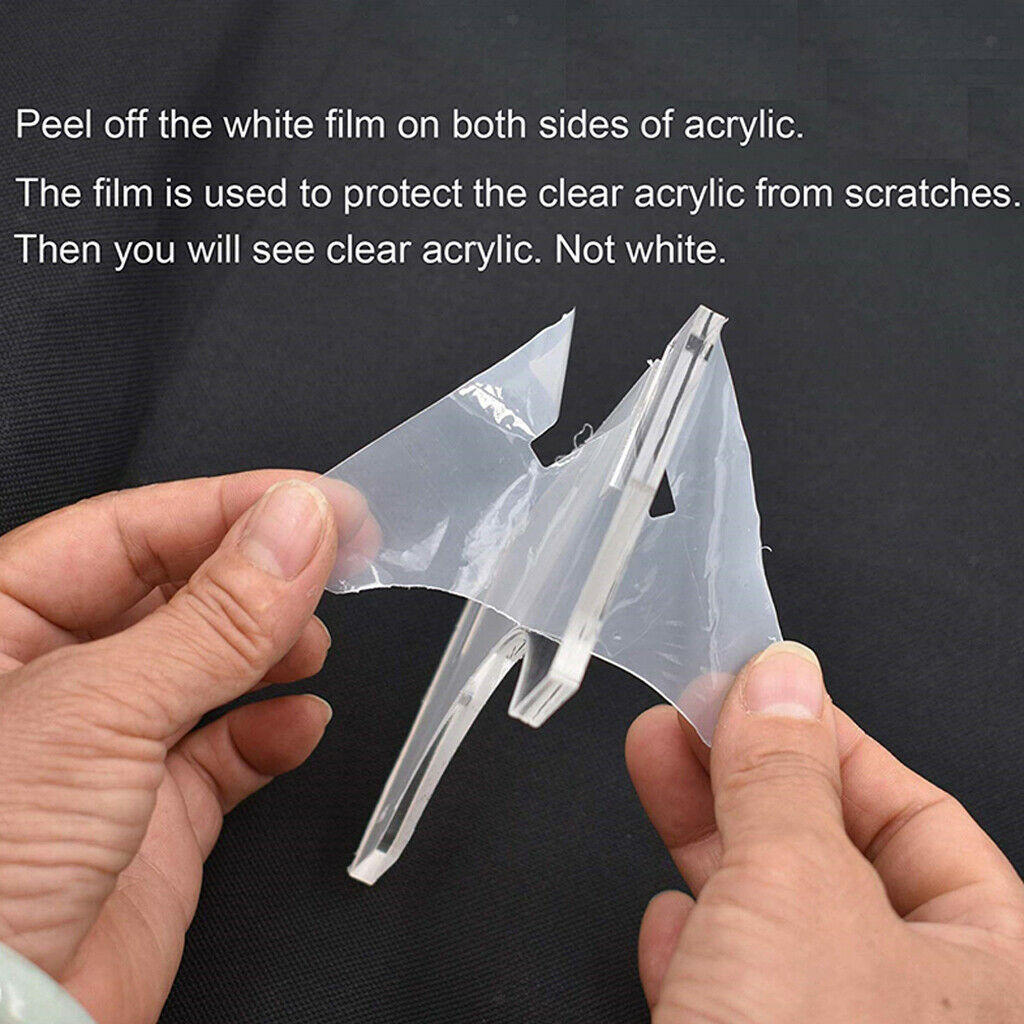 2 Pieces Acrylic Floating Wall Shelf Small Display Holder for Video Cams