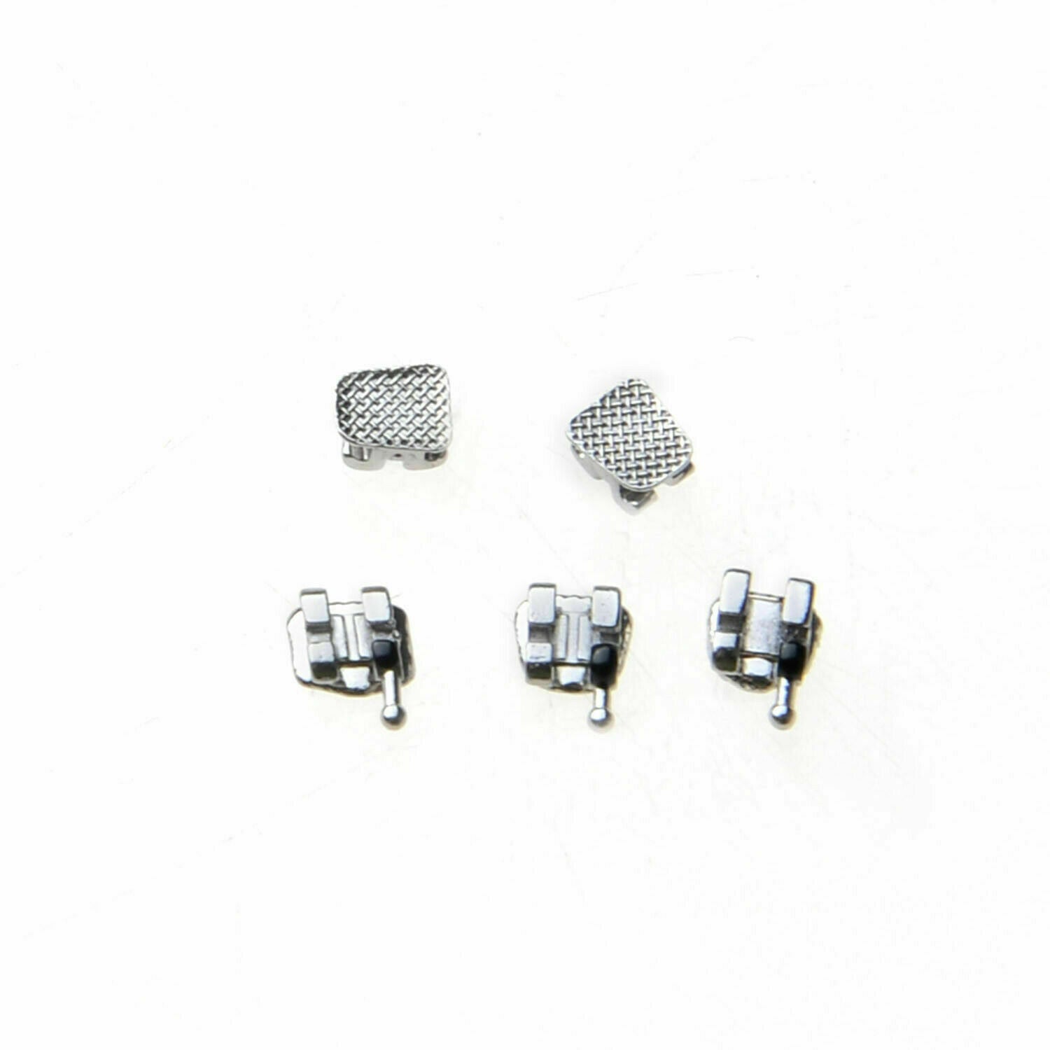 30 X Dental Orthodontic Metal Brackets Braces Split Welding Roth018 Hooks 3-4-5