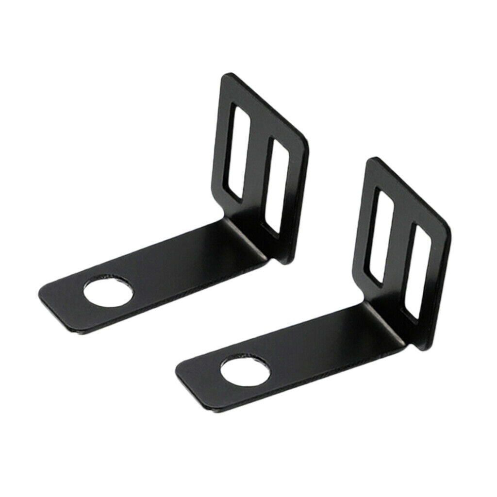 2x Black Universal Motorbike Turn Signal Relocater Holder Shock Bracket