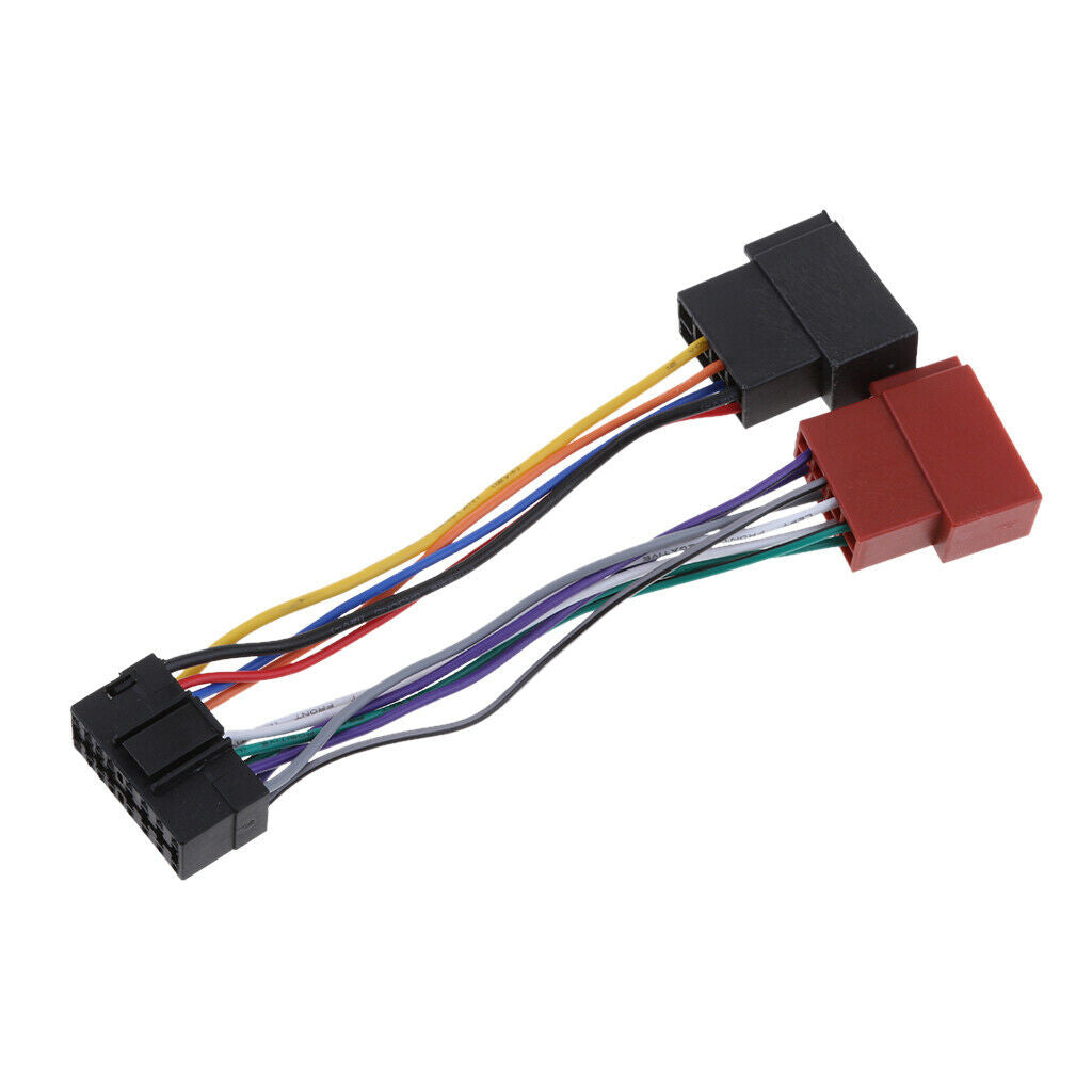 16-pin Car Radio Sound ISO Lead Wire Harness Connectors For JVC