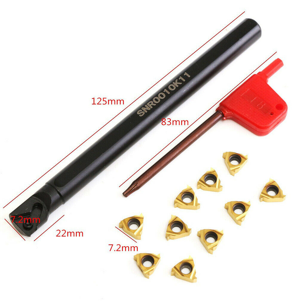 Lathe Internal Threading Bar Turning Tool Holder SNR0010K11 125mm/5inch