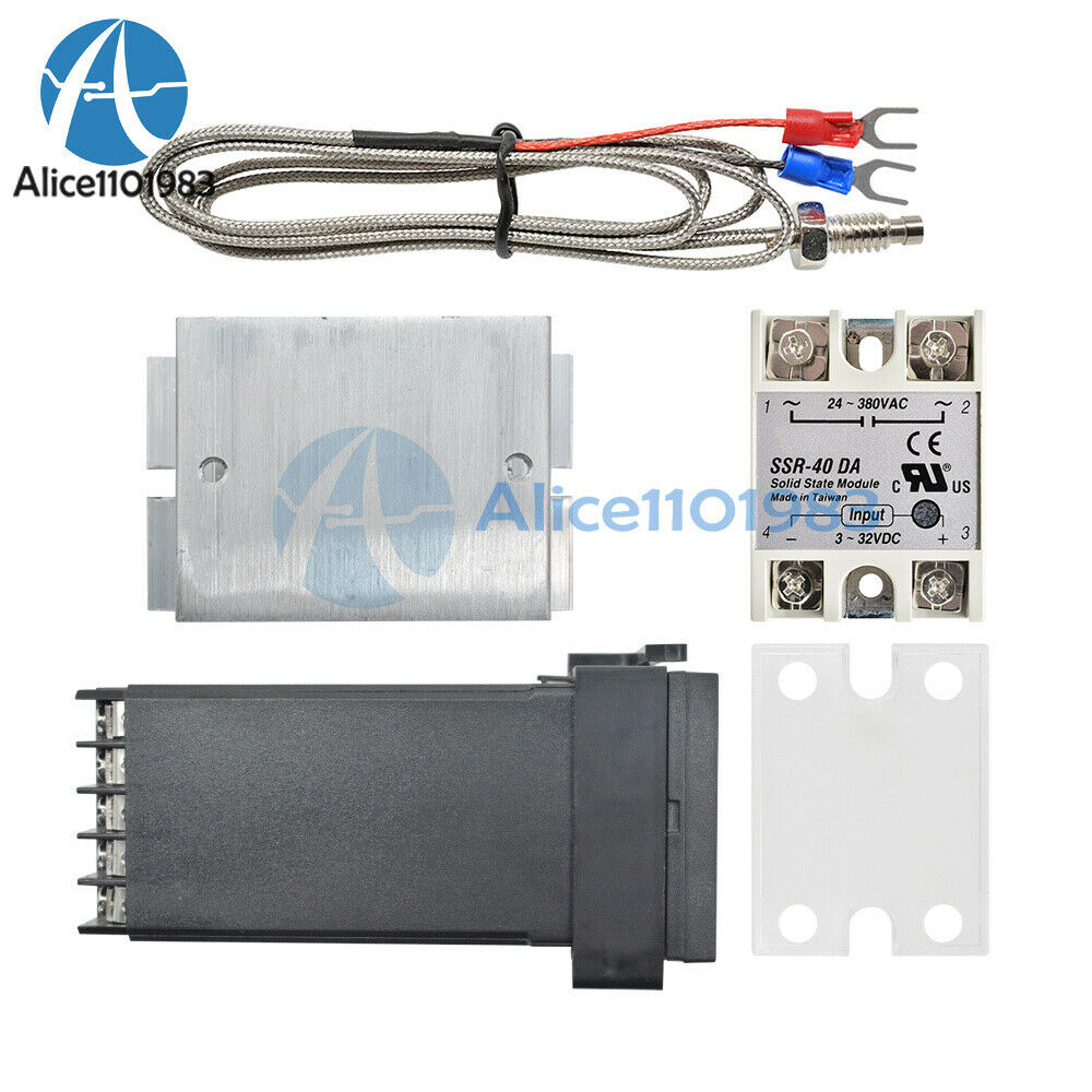 AC100V-240V Digital PID Temperature Controller Thermostat REX-C100 Thermocouple