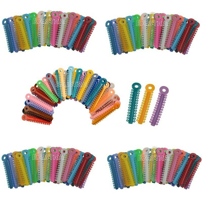10Packs AZDENT Dental Orthodontic Multi-Colored Ligature Ties 1014PCS/Pack