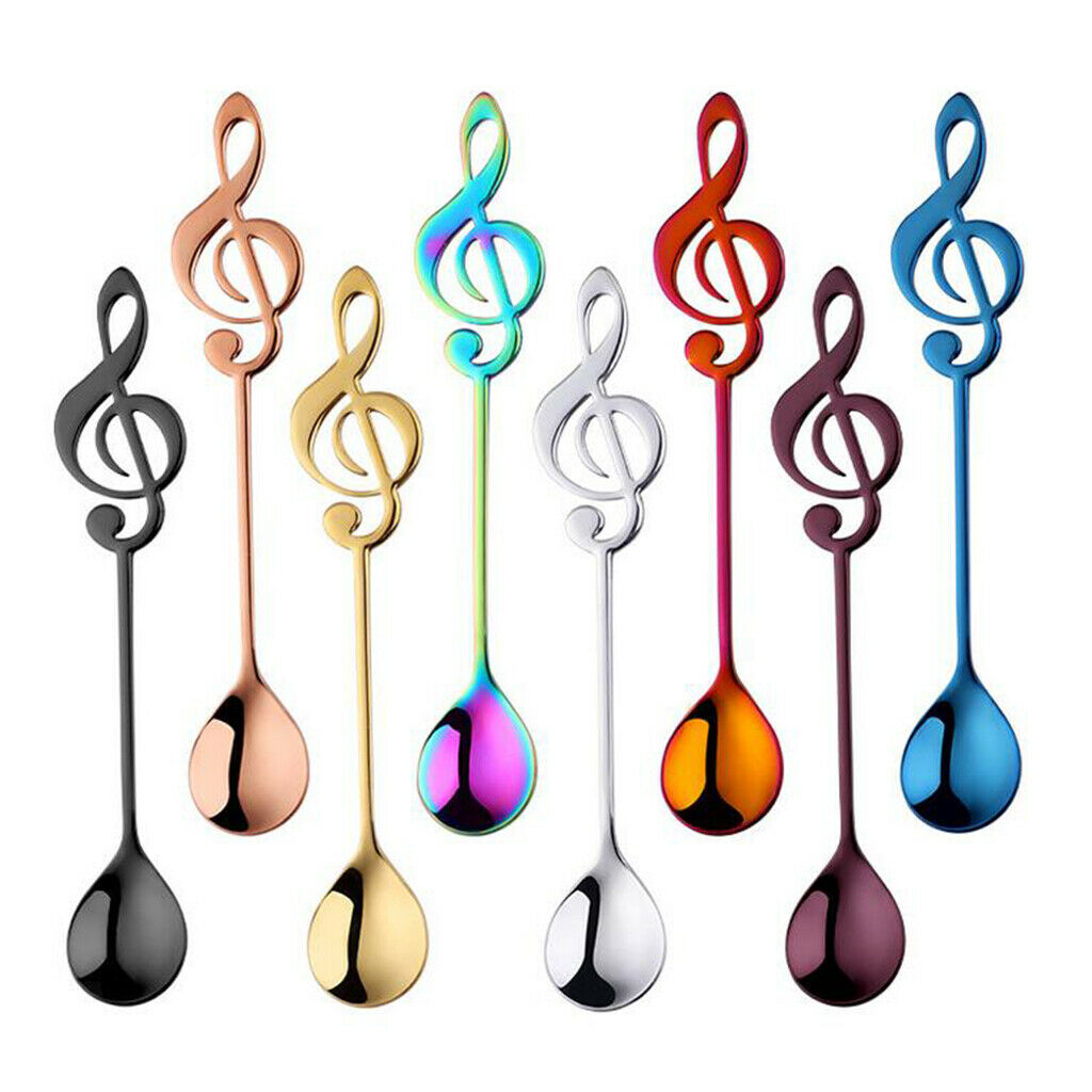 Stainless Steel Coffee Spoon Cocktail Stirring Spoons Multicolor PinkGold