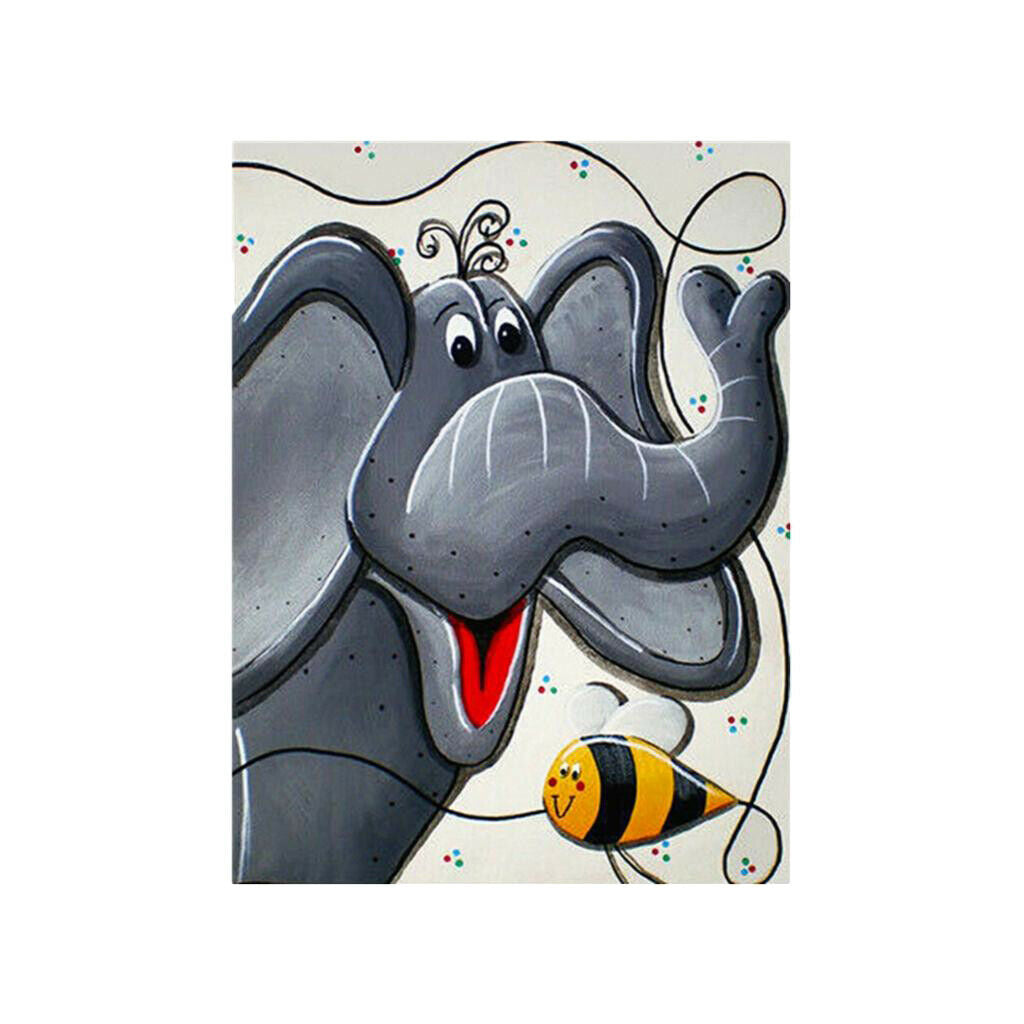 5D Diamond Painting Cartoon Animal Picture Crystals Embroidery Arts Elephant