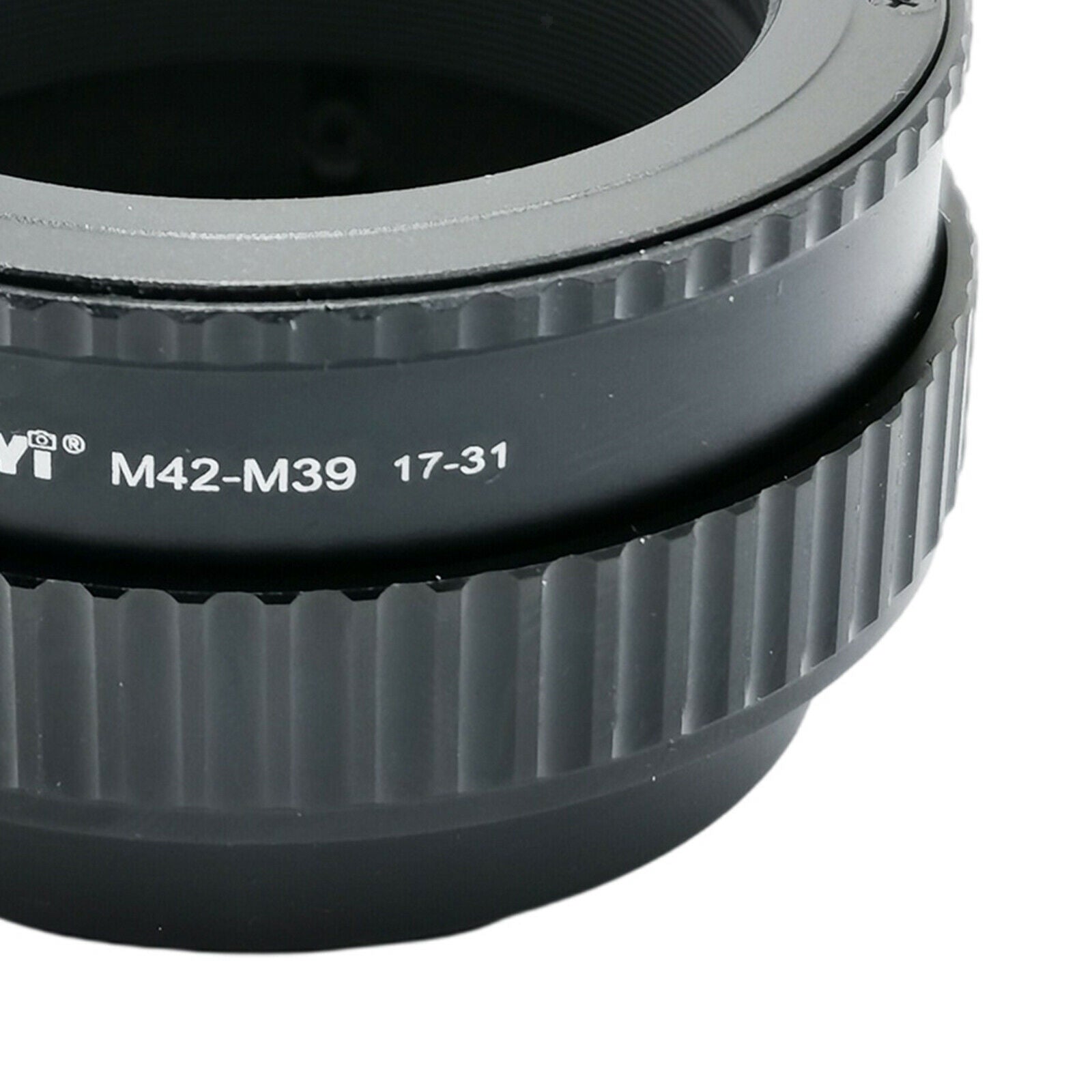 M42-M39 17-31 mm macro focusing lens made of metal with screw connection