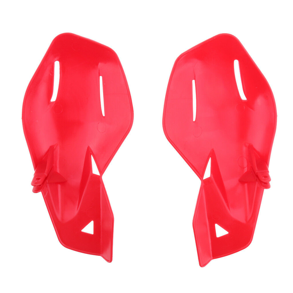 2X 22mm Handlebar Bike ATV Motorcycle Brush Bar Hand Guards Handguard Red