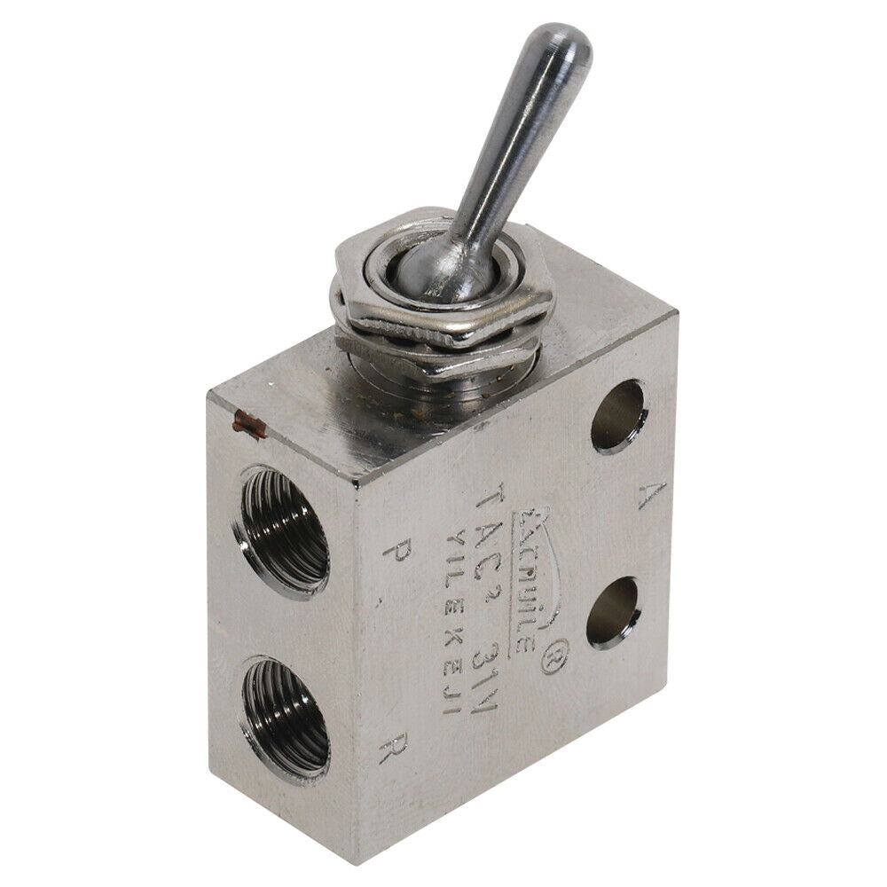 Toggle Valve Tac2-31V1/8"pt 2 Position 3 Way Pneumatic Knob Control On Off