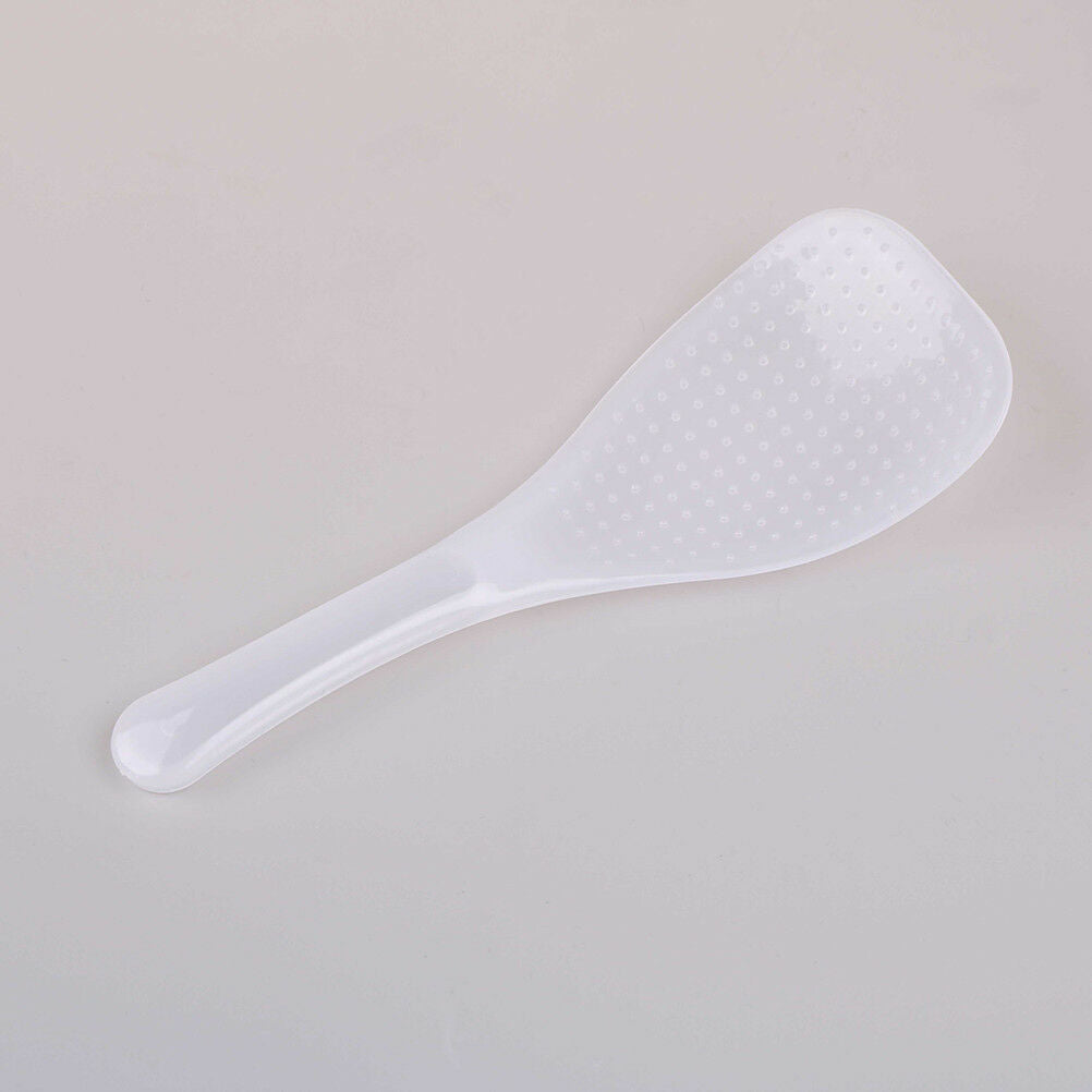 2Pcs Kitchen Non Stick Rice Paddle Hand Roll Spoons Clear Plastic Meal Spo.l8