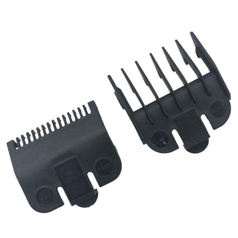 2pcs 1.5mm 4.5mm Barber Shop Styling Guide Comb Hair Trimmer Clipper