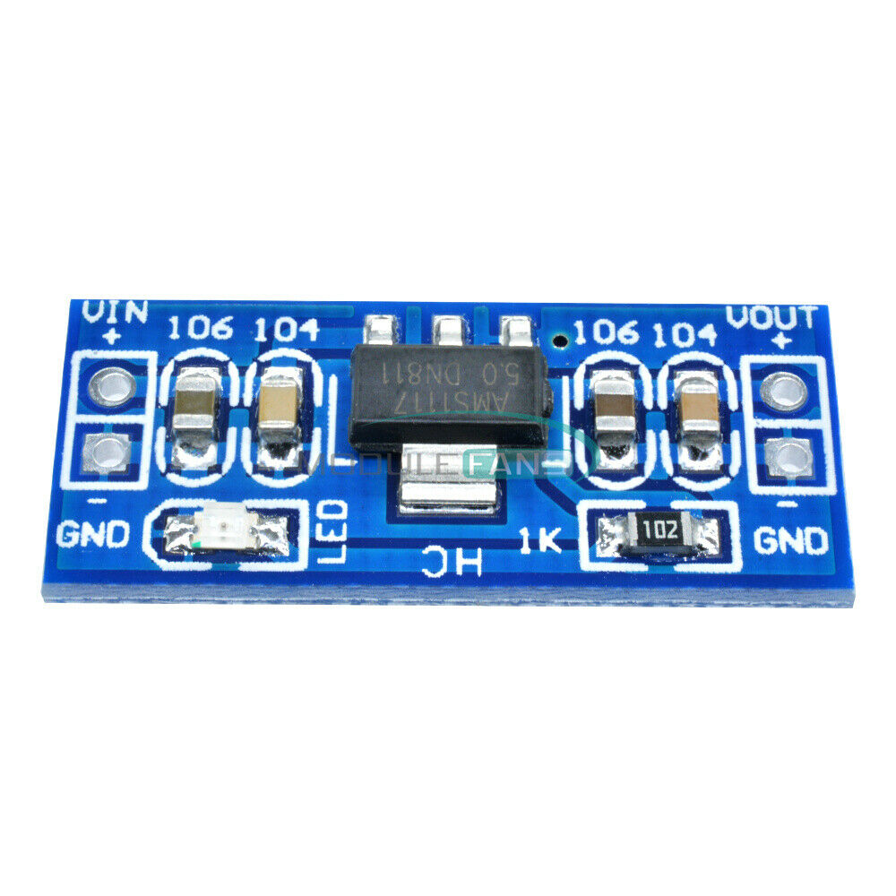 5PCS 6.0V-12V to 5V AMS1117-5.0V Power Supply Module AMS1117-5.0 Board AMS1117