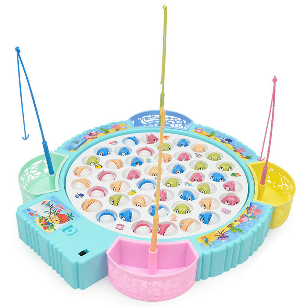 Fish Fishing Game Educational Toys for Children with Music for