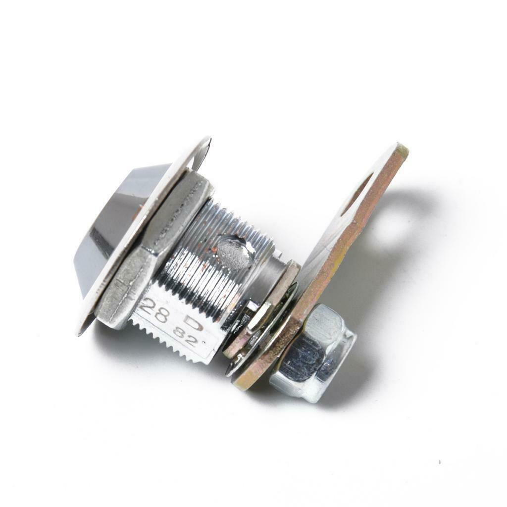 Tubular Cam Lock W/ 1-1/8" Cylinder 2 Keys Alike Pull Drawer Cabinet Toolbox