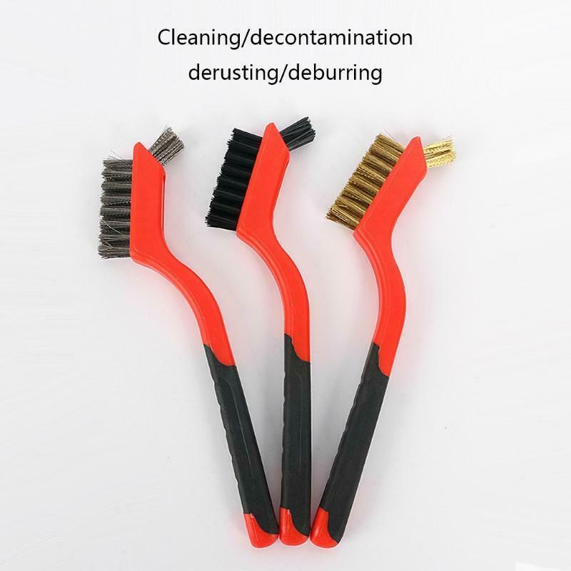 Wire Brush Set 3Pcs Rust Dirt Paint Scrubbing Deep Cleaning Brush Kits