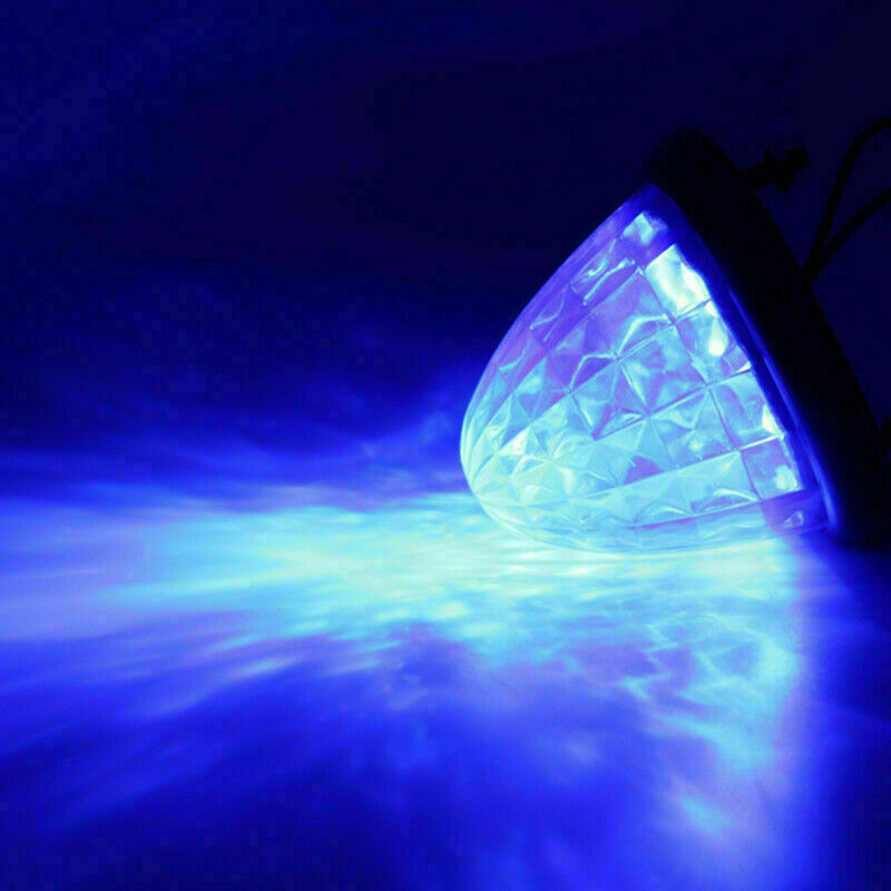 6X Round LED Blue Side Marker Beehive Cone Lights for Peterbilt Truck Trailer