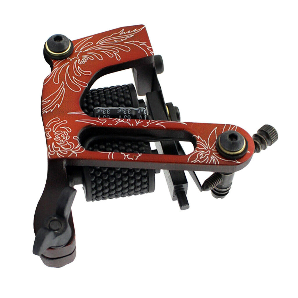 Aluminium Alloy 10 Wrap Coils Motor Tattoo Machine Gun for Liner Shader Orange