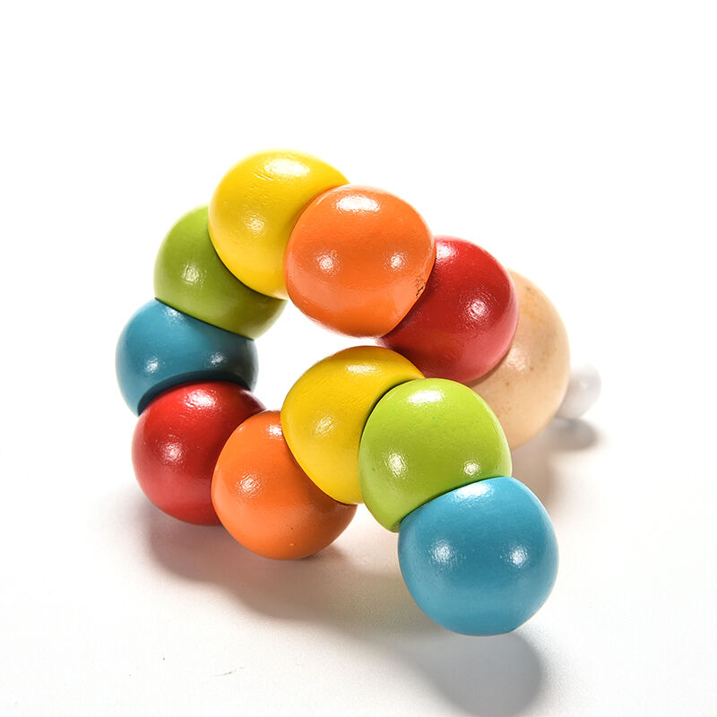 Baby Kids Twist Caterpillar Wooden Toys Infant Educational Development To.l8