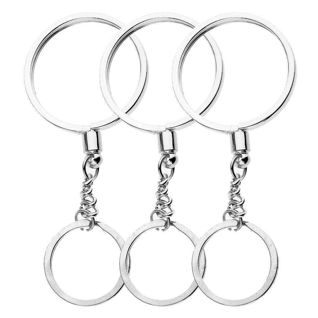 3pcs Coin Holder Keychain Souvenir Commemorative for Collector Keyring 40mm