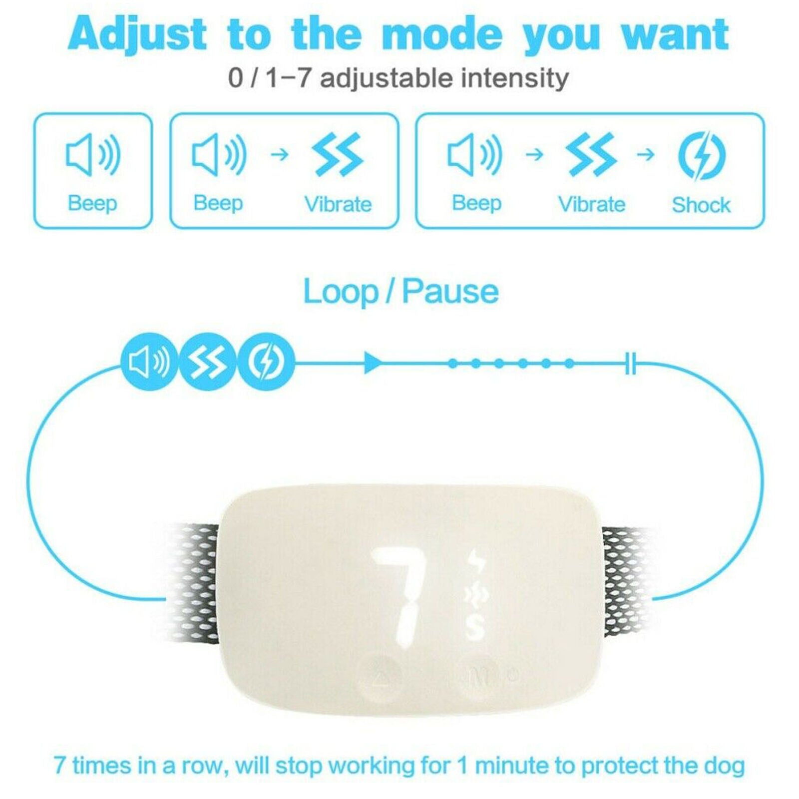 Dog Anti Bark No Barking Training Control Vibration Rechargeable