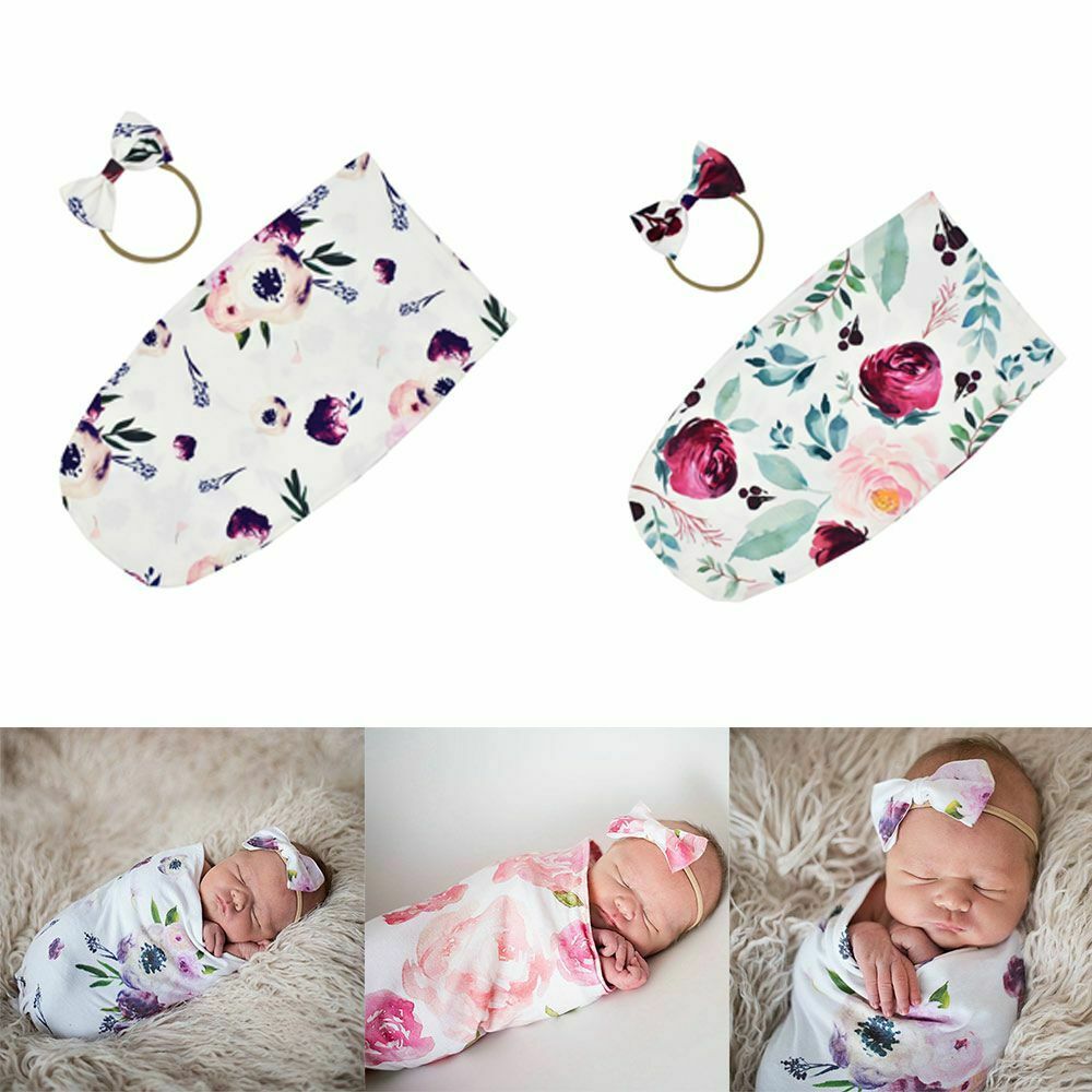 Headwear Infant Headband Swaddle Wrap Baby Sleeping Blanket Baby Sleeping Bag