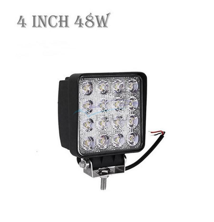 1× 48W 4" Waterproof LED Light Bar For Engineering\Off-Road\Fire\Rescue Vehicles