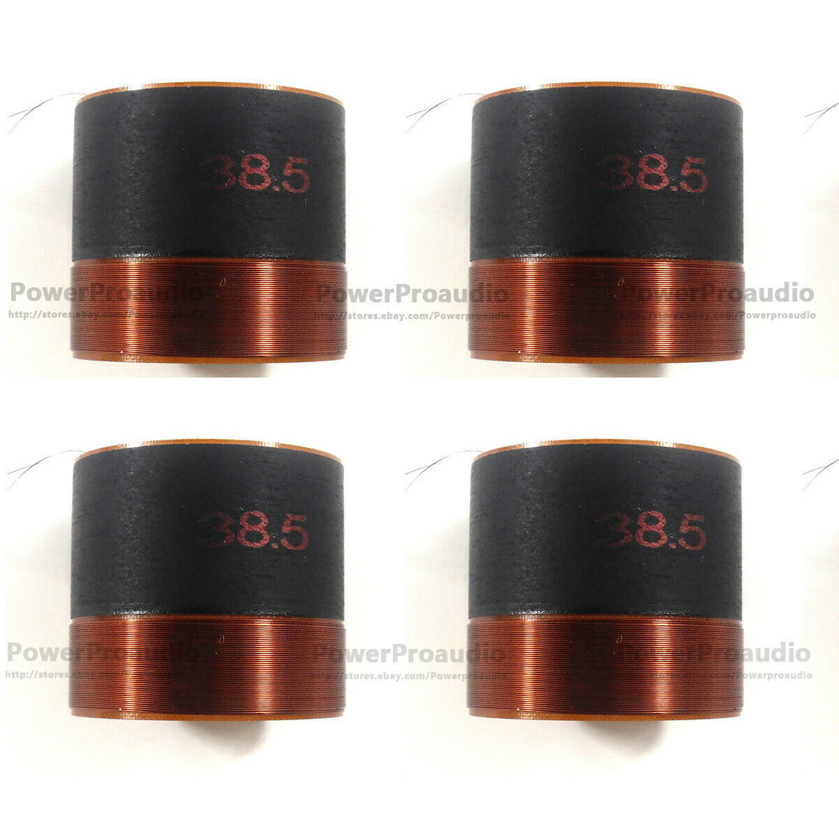 4pcs 38.5mm 8ohm  Speaker Bass Voice Coil Subwoofer Woofer Sound Drive Repair