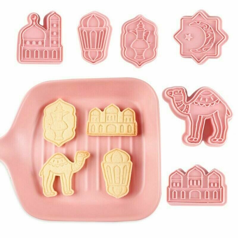 6 sets of cookie cutters Cake Baking DIY Tools EID MUBARAK Ramadan Biscuit Mold