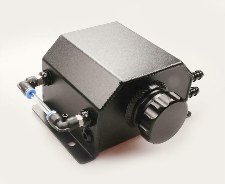 1L Black Aluminum Radiator Coolant Overflow Bottle Recovery Water Tank Reservoir