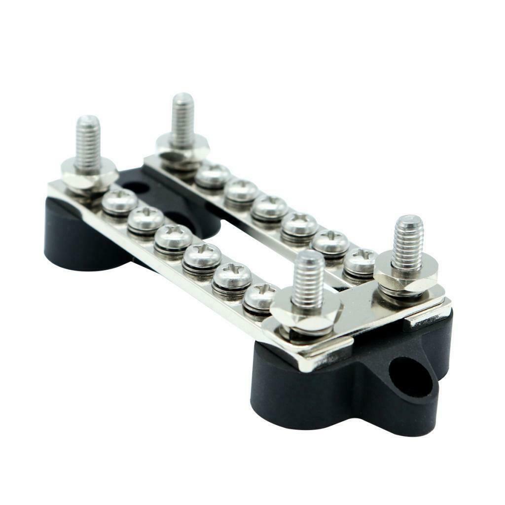 Boat 100A Dual Row Bus Bar Distribution Block with 16 Terminals