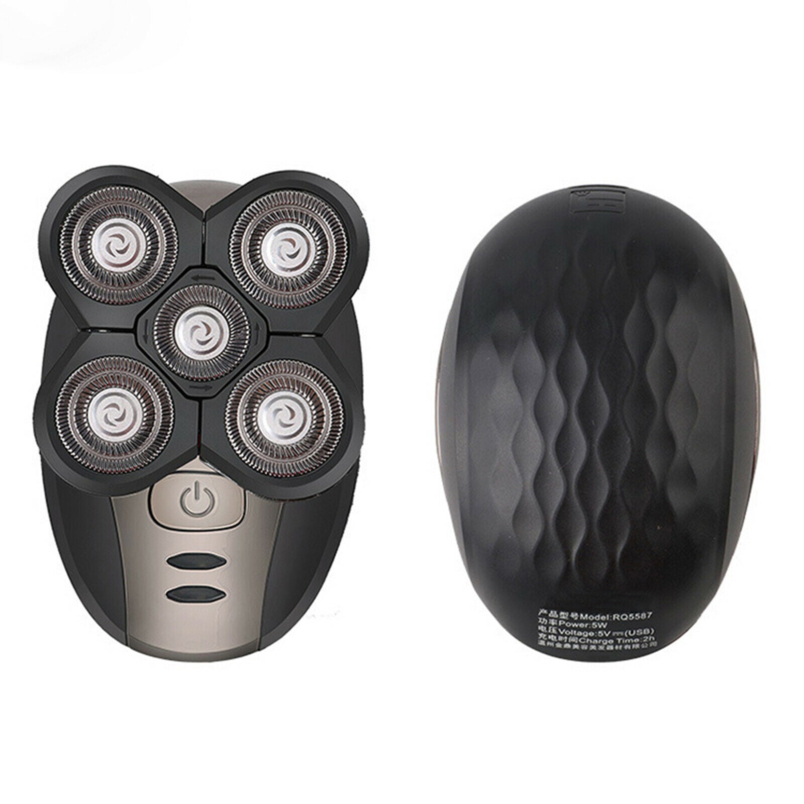 4D 5V Waterproof Men Rotary Electric Shaver Razor Bald Head Shaver USB Charging