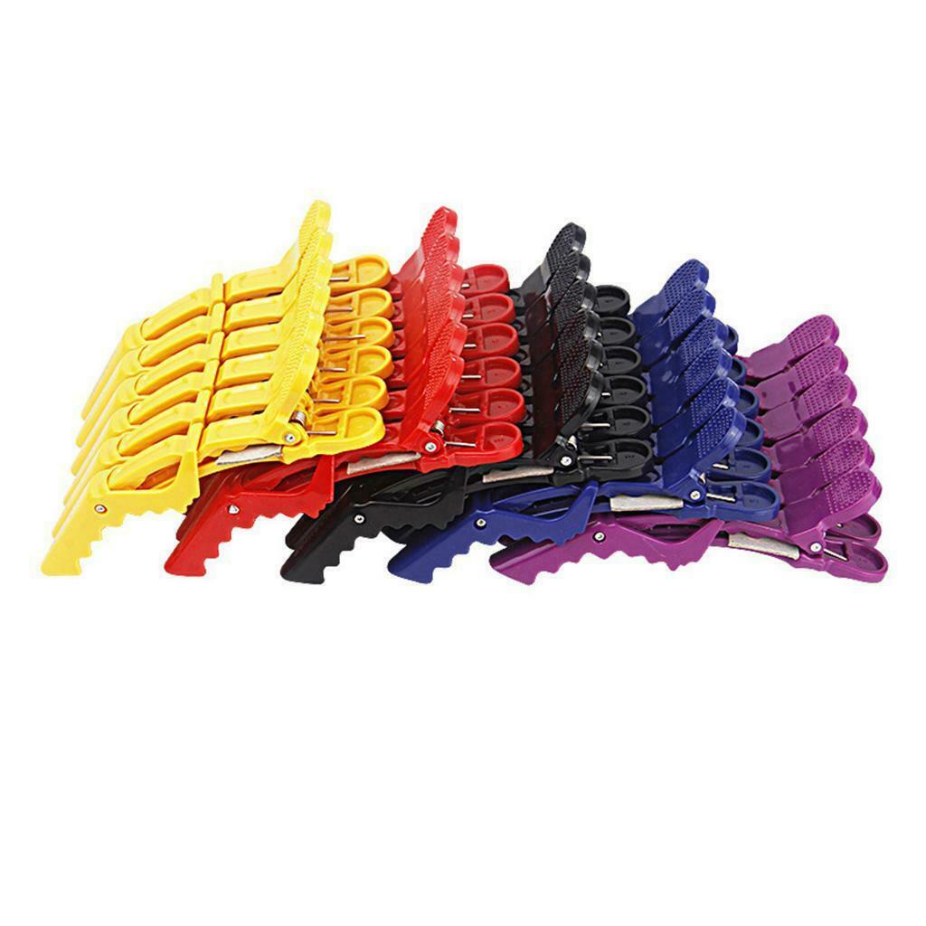 6 Plastic Styling Clips Hair Styling Alligator Clips Barrettes No Trace