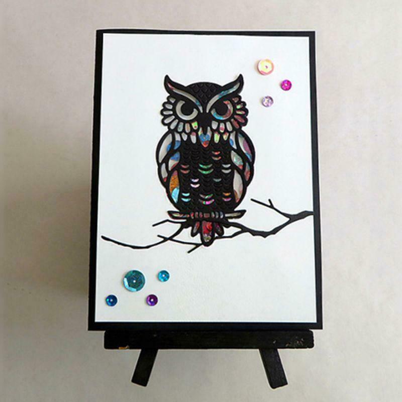 One Owl Metal Cutting Dies Stencil DIY Scrapbooking Album Stamp Paper Card