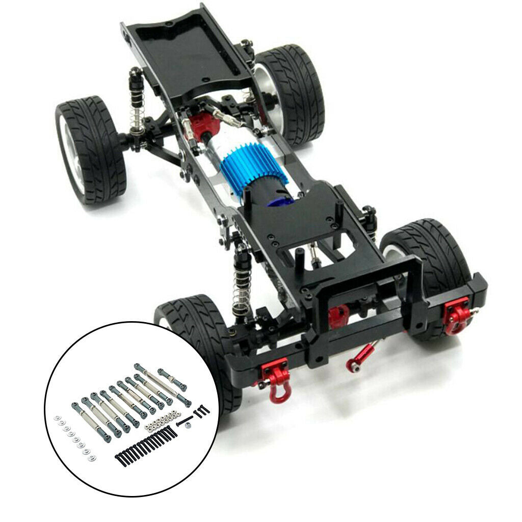 RC Pull Rod Steering Link Rod for MN D90 D91 D96 MN99S 1/12 RC Car Titanium