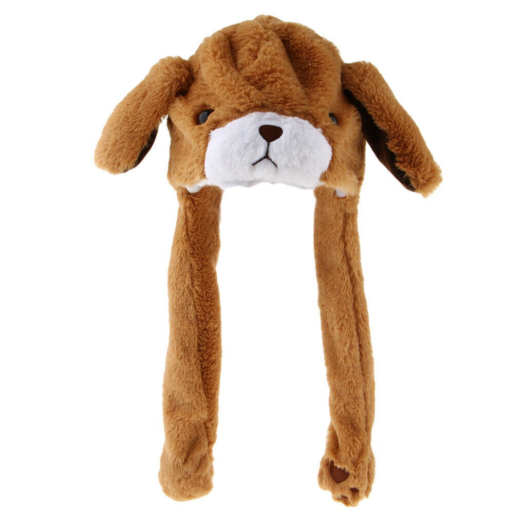 Bear Hat, Cute Animal Hat, Plush Hat, The Ear Can Move Up and Down