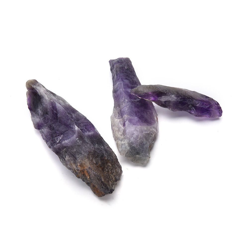 100g Natural Purple Amethyst Point Quartz Crystal Rough Rock Specimen HealinY Rf